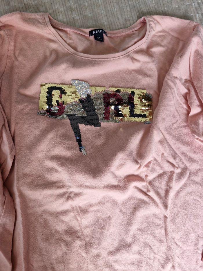 2 T-shirt manche longue fille - photo numéro 3