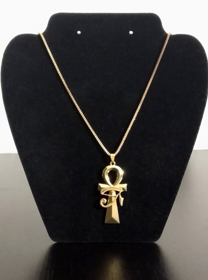 Chaîne + pendentif égyptien - photo numéro 3