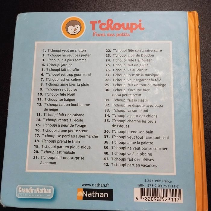 Livre enfant Nathan T'choupi part en vacances - photo numéro 2