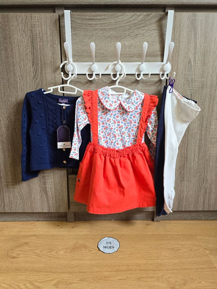 Vêtement Bébé Fille - Collection : L'Echappée Basque - Sergent Major - 24 mois 86 cm - photo numéro 6