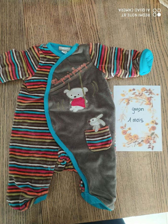 Pyjama velour très chaud orchestra