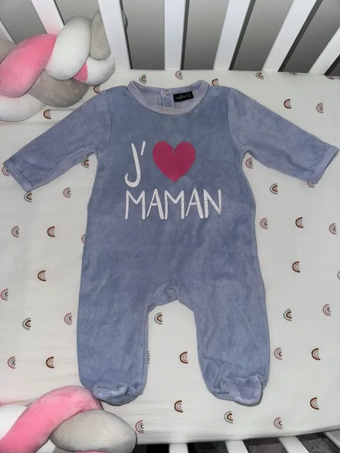 Pyjama j’aime Maman et Papa - photo numéro 2