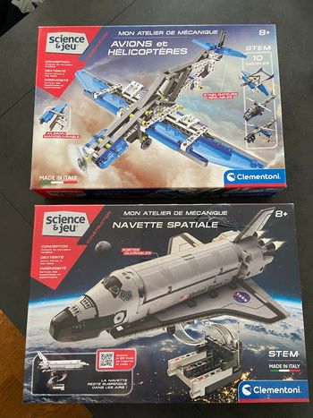 Mon atelier de mécanique navette spatiale et avions/helicoptères