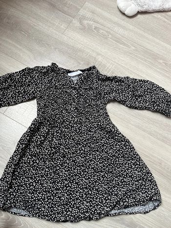 Robe fille légère noire 6 ans