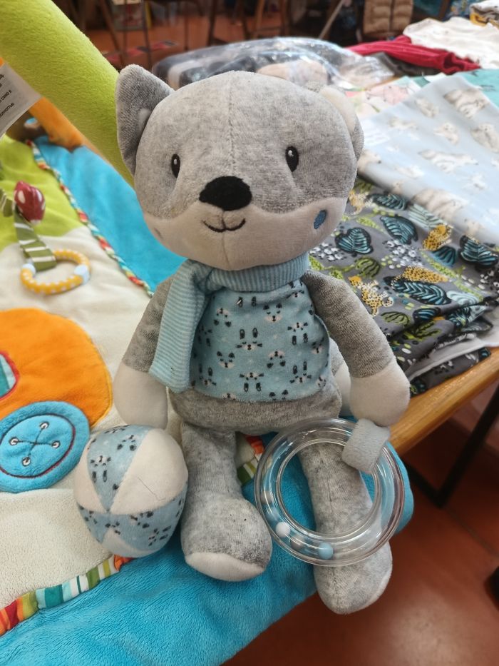 Peluche renard bleu Pomette