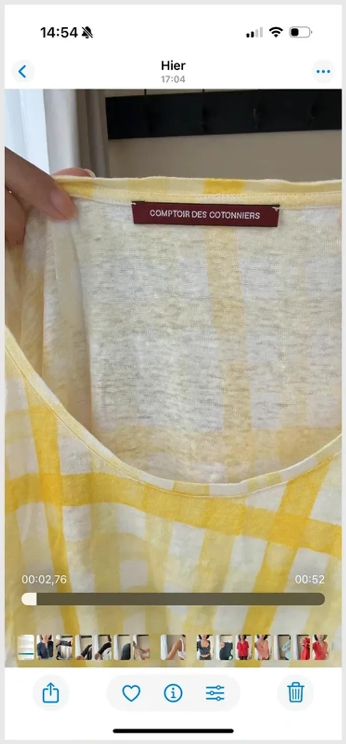 Tee shirt Comptoir des cotonniers lin L neuf - photo numéro 4