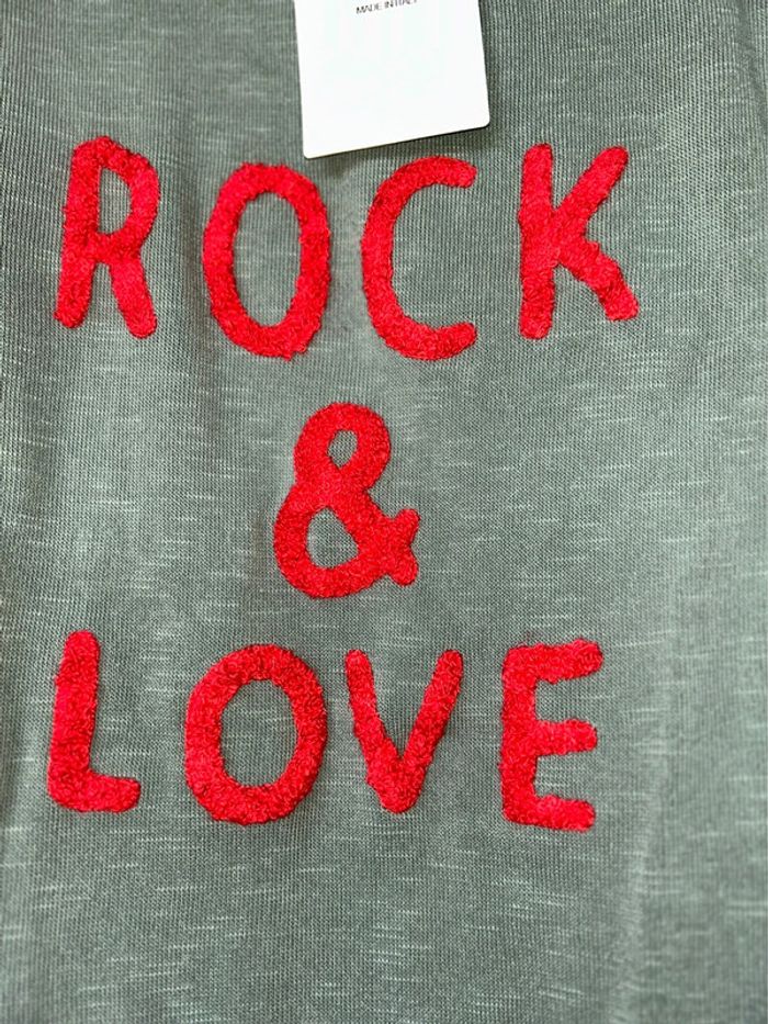 Pull kaki col v rock & love - photo numéro 2
