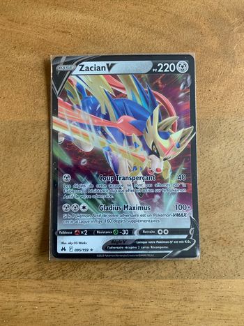 Carte Pokemon Zacian V Zénith Suprême