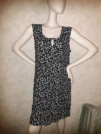 robe noire à pois kiabi woman taille 46
