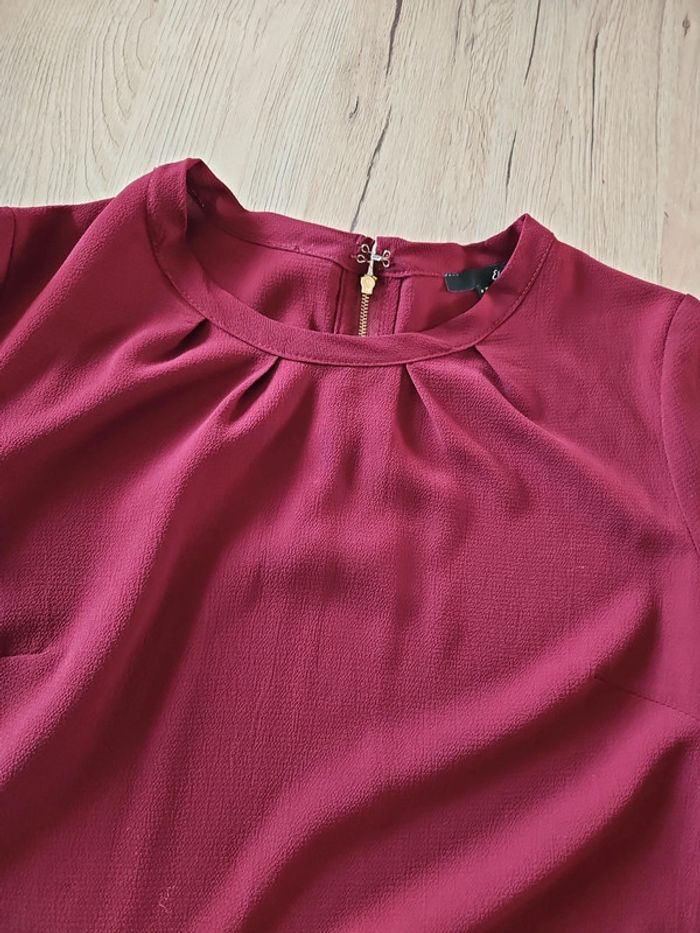 Blouse manches longues bordeaux - photo numéro 3