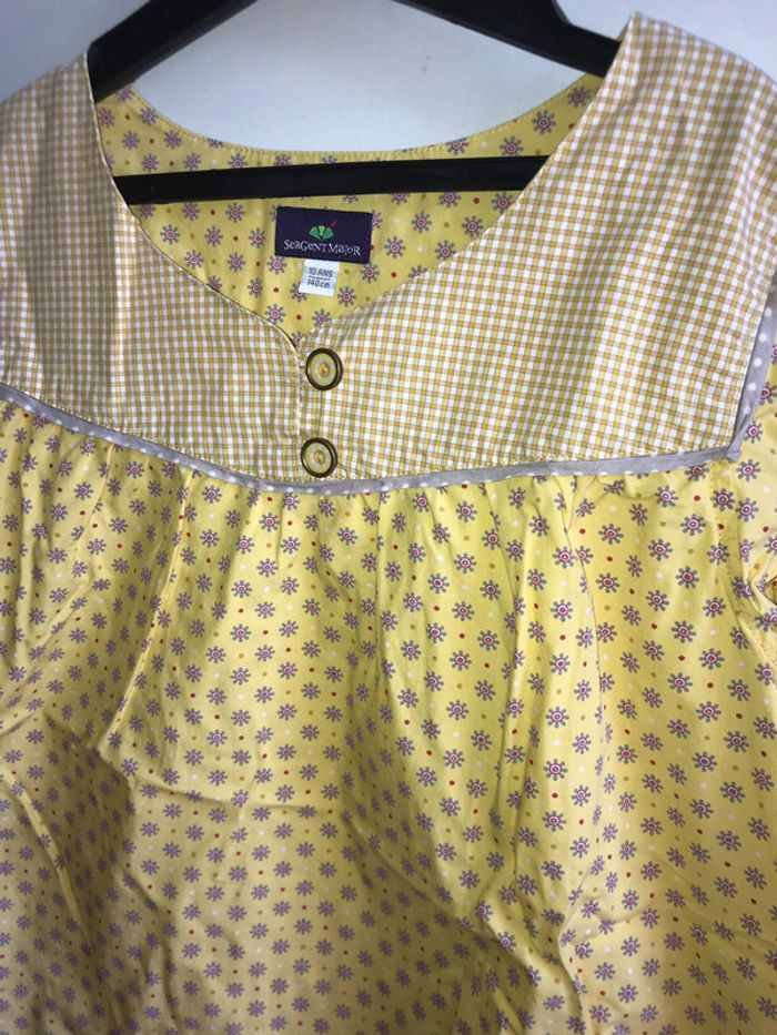 Chemisier Sergent Major. 10 ans. Jaune