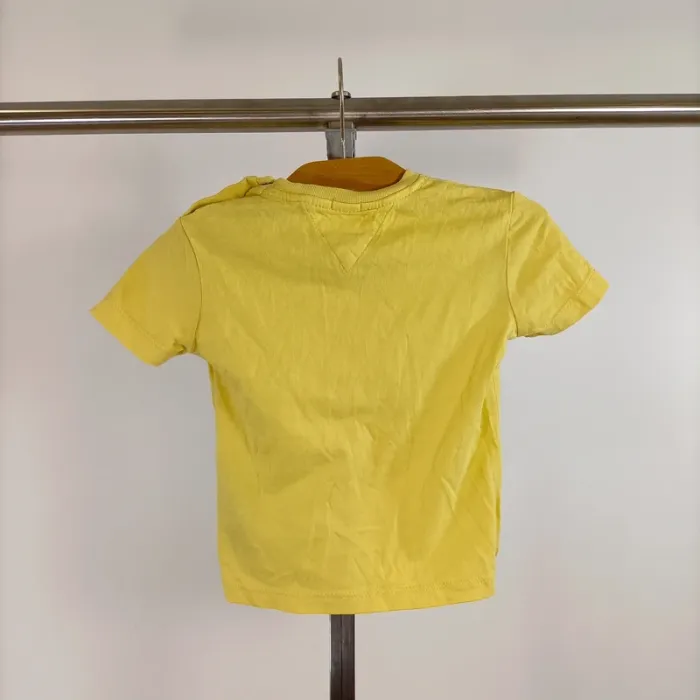 Tshirt enfants jaune hilfiger 2 ans Coton Bio A1312 - photo numéro 5