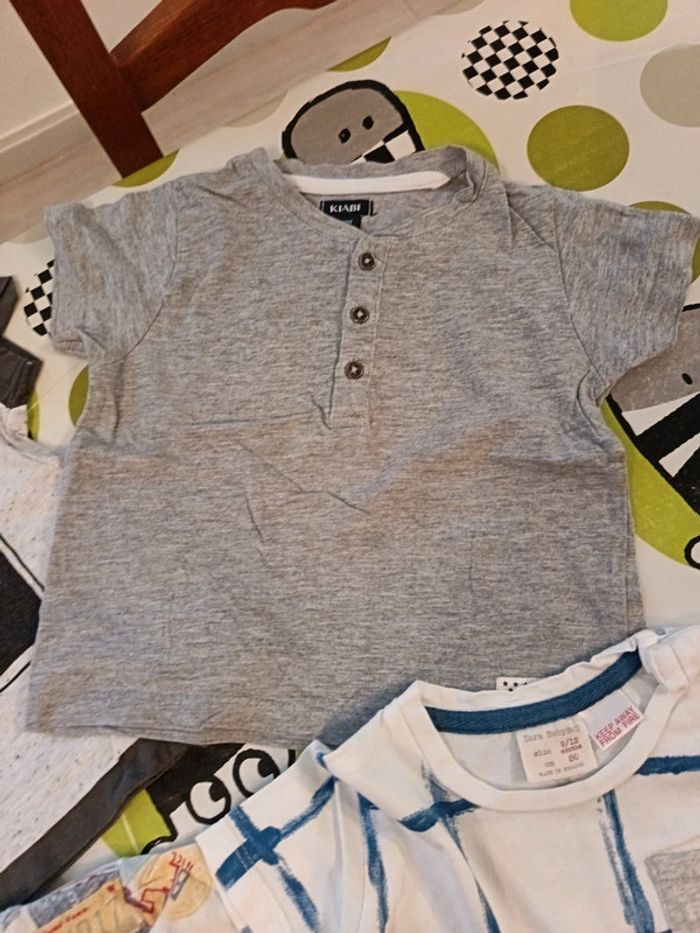 Lot de 5 tee-shirt 9/12 mois - photo numéro 3