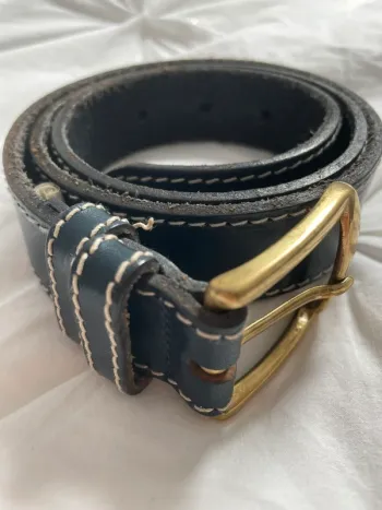 Ceinture cuir marine