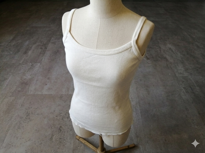 Débardeur blanc Largeur 30 cm longueur 33 cm Taille 10-14 ans Promod - photo numéro 2