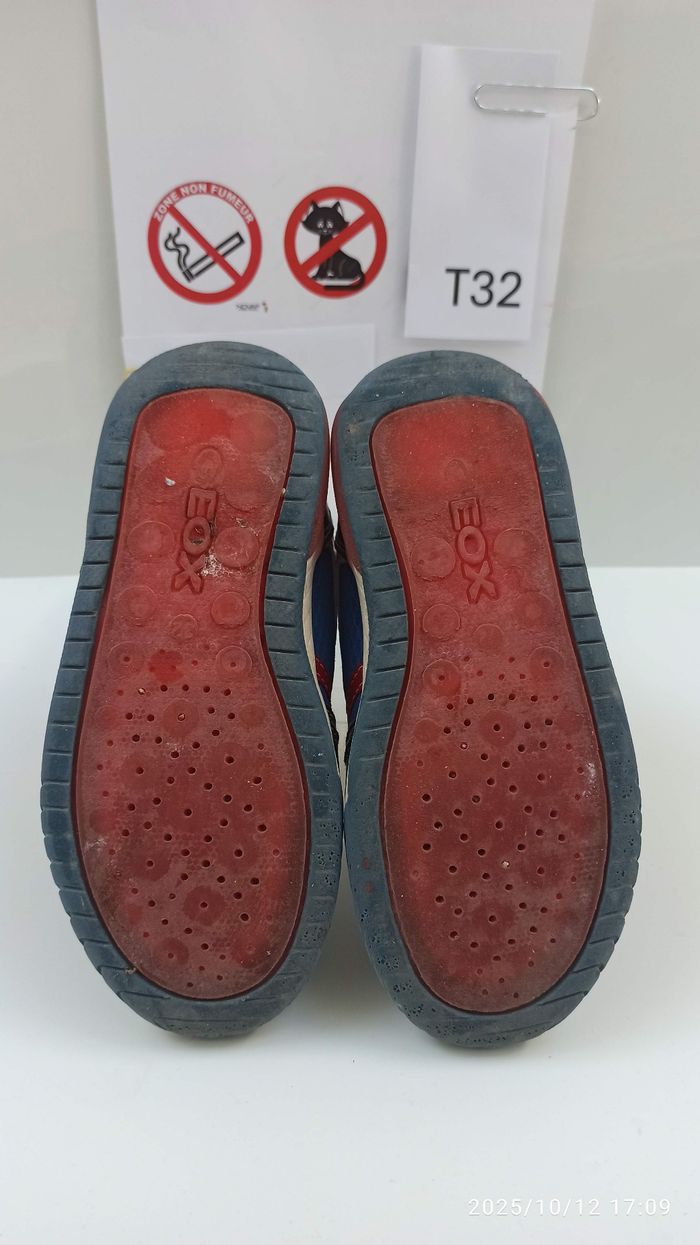 T32 basket geox respira Geox J Inek Boy B Sneakers  J259CB  navy royal - photo numéro 10