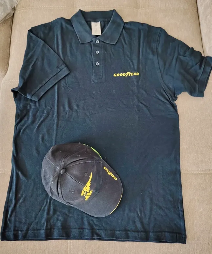 Polo Goodyear L + casquette