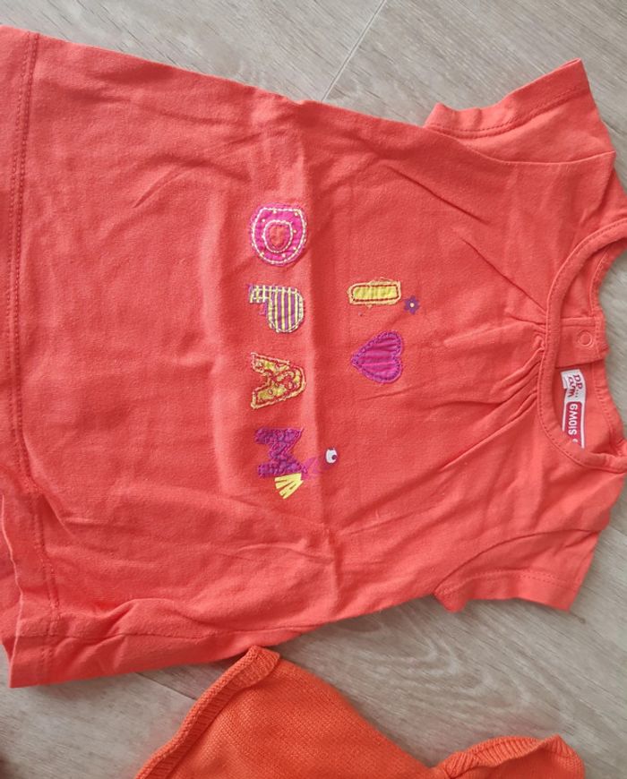 Lot été fille 6 mois marques diverses Dpam Sergent major Jaquadi Disney - photo numéro 14