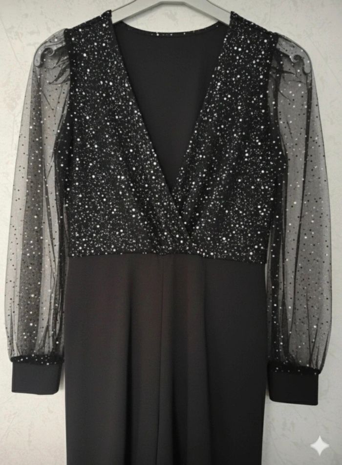 Magnifique robe noire de cérémonie taille XL 44 - photo numéro 4