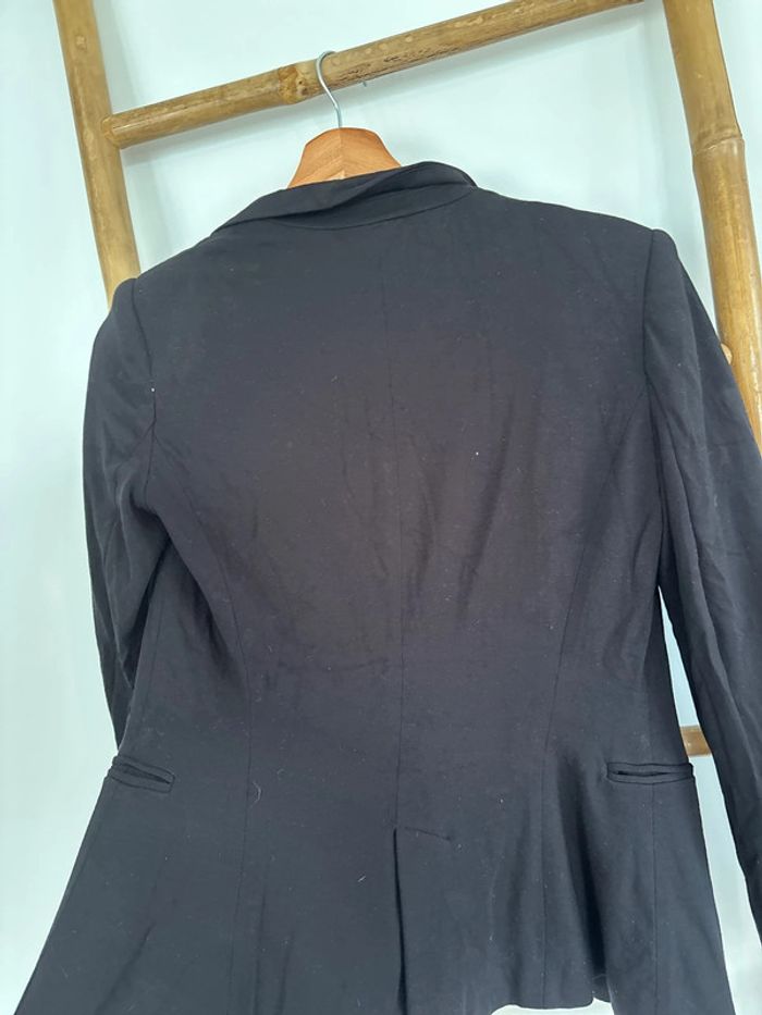 Veste blazer noire avec épaulettes - photo numéro 8