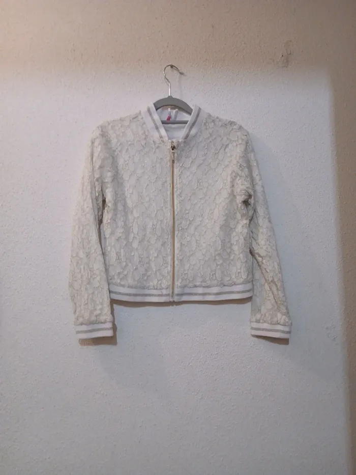 Bombers enfant blanc/dorée " orchestra " taille 14 ans