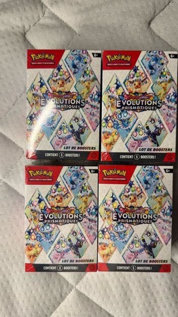 Lot de 4 Bundle évolution prismatique EV8.5 FR Pokémon