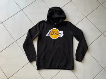 Sweat à capuche noir Lakers – Taille 14/16 ans (XS)