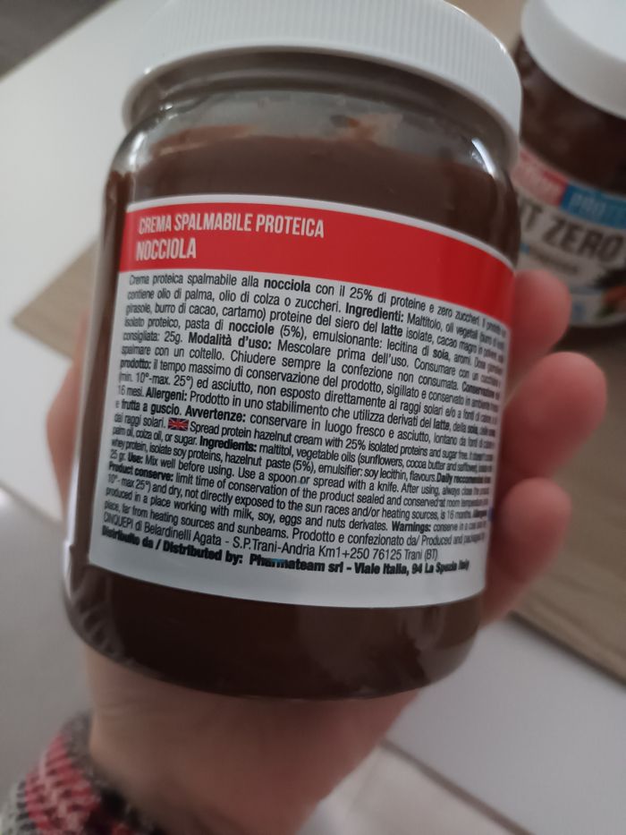 Lot pate à tartiner noisette 6 x 350 g proteinee sans sucres pronutrition - photo numéro 5