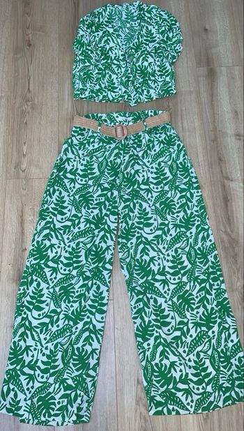 Ensemble vert et blanc taille M