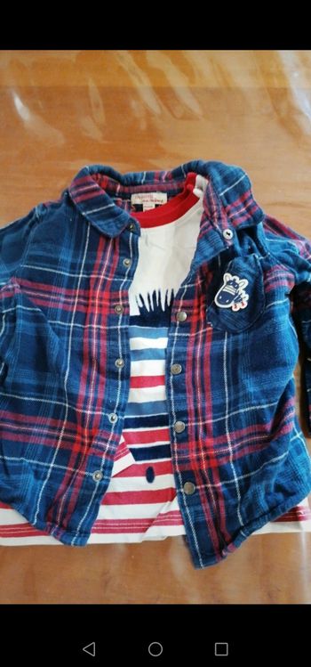 Ensemble chemise tee-shirt