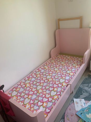 Lit évolution BUSUNGE Lit extensible, rose , 80x200 cm