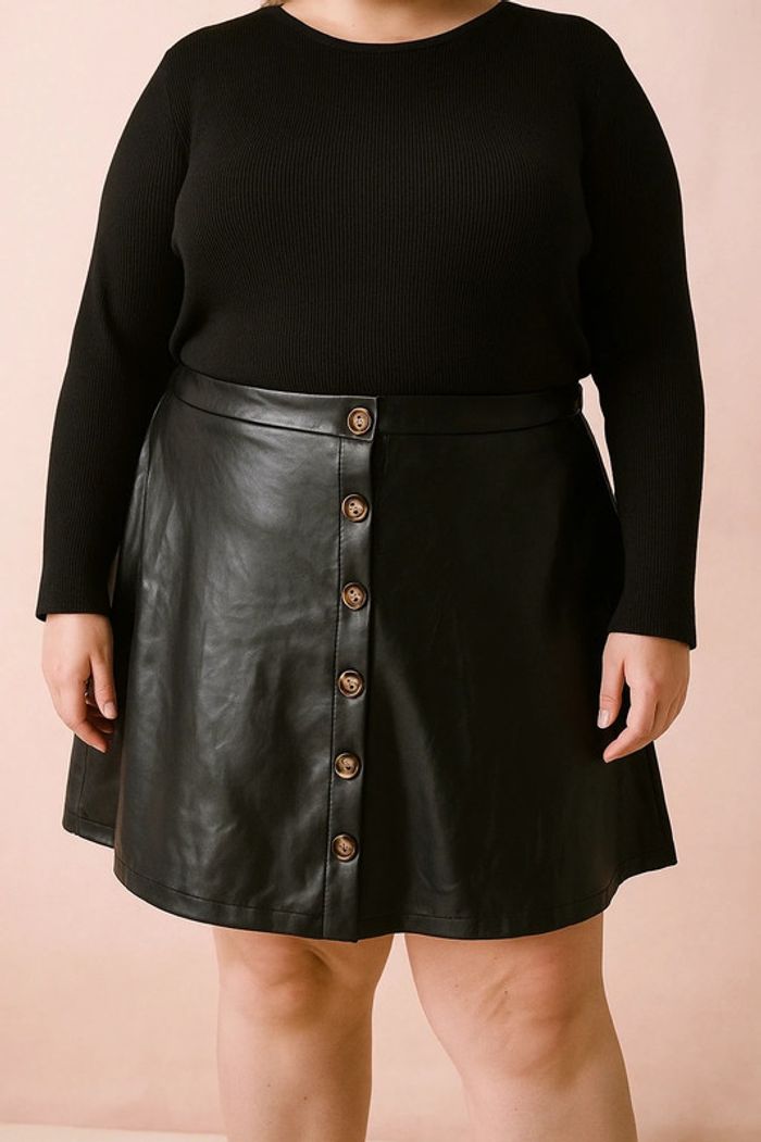 Jolie jupe simili cuir Shein Curve taille 48