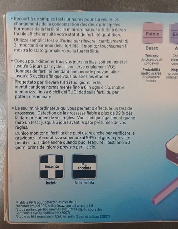 Clearblue Moniteur de Fertilité neuf + recharges  (26+5) - photo numéro 4