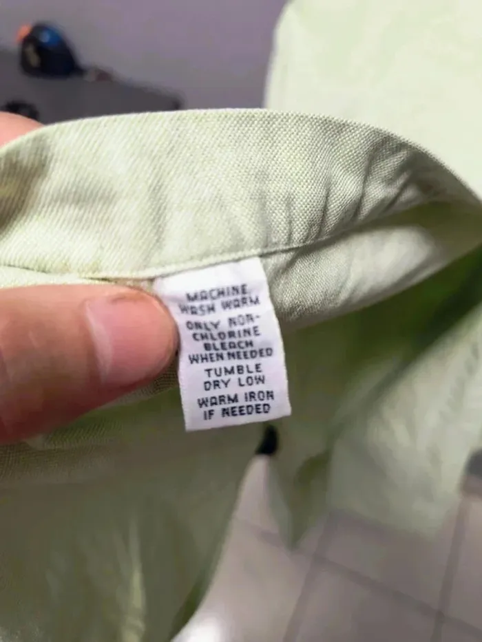 Chemise Ralph Lauren Classic Fit Vert Clair Vintage Y2K - photo numéro 10