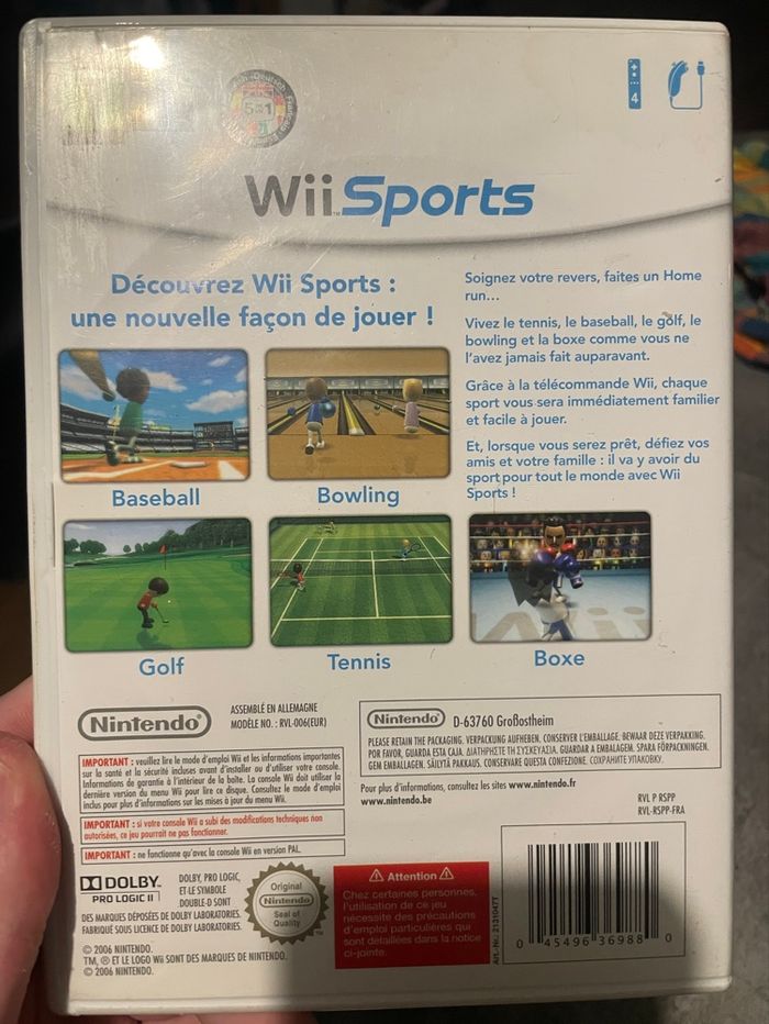 Jeu Wii Sports - photo numéro 2