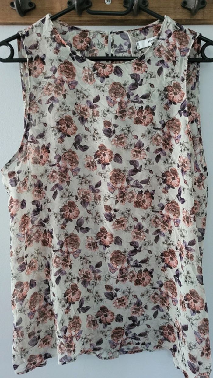 Mango blouse fleurie M 38