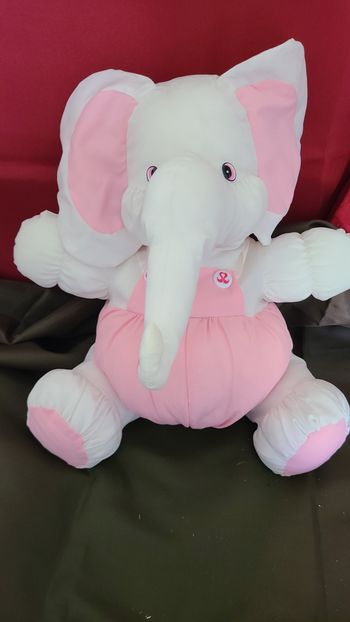 Peluche Vintage éléphant synthétique
