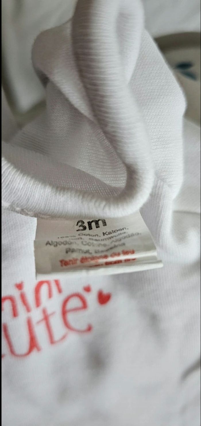 Lot de 4 bodies de 3 mois - photo numéro 7