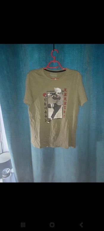 T shirt vert kakashi