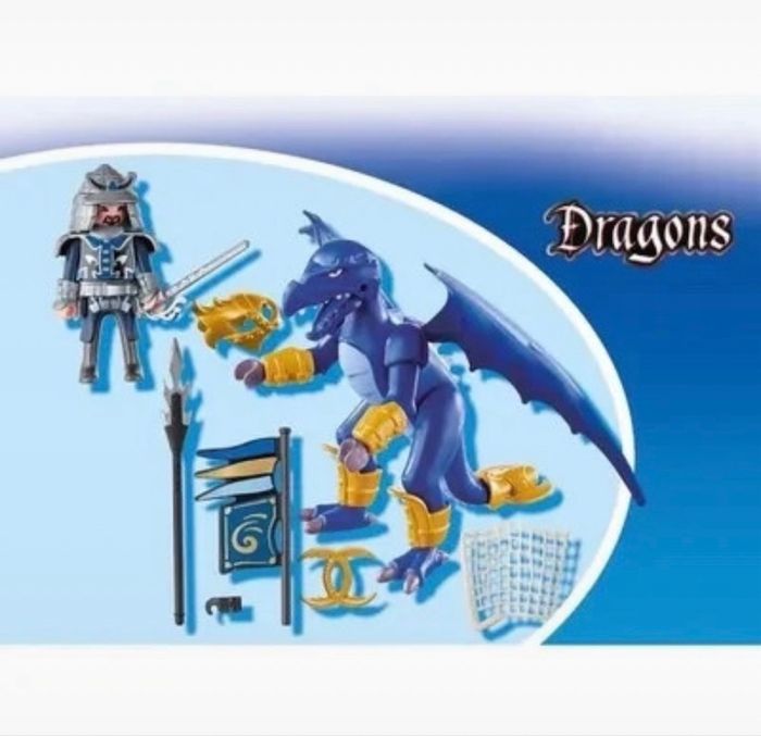 Lot Playmobil Dragon des Glaces avec combattant n°5464 - photo numéro 6