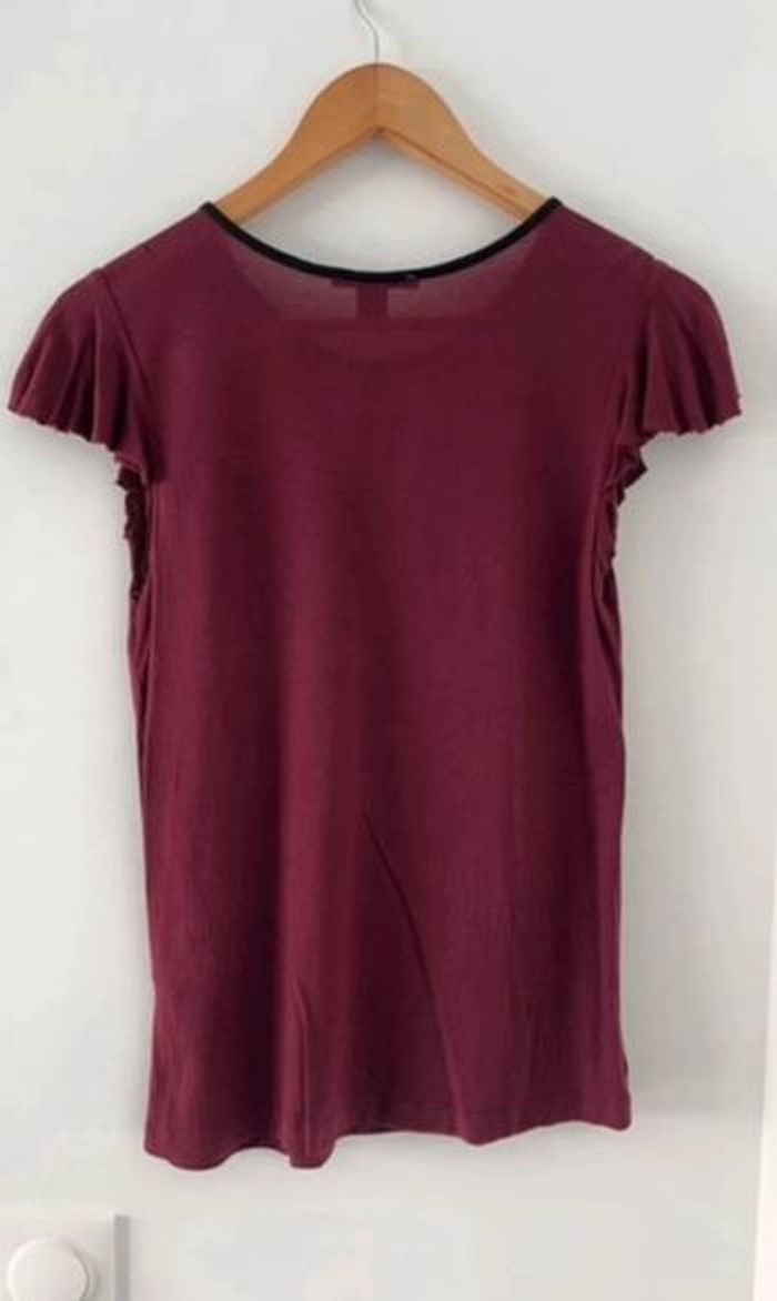 Tee-shirt col à lacet - Taille 36 - photo numéro 2