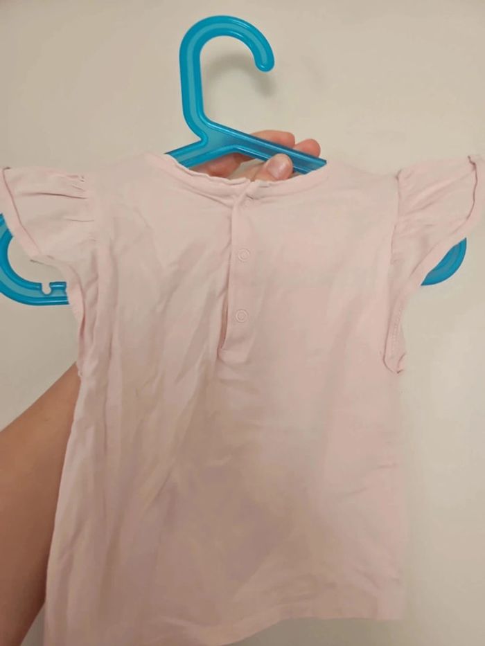Tee shirt taille 24 mois 2 ans rose okaidi - photo numéro 3