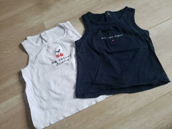 Lot de débardeurs taille 6mois