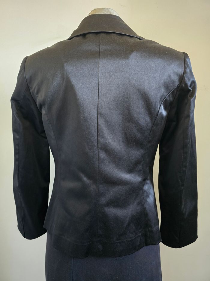 📌 Veste /Blazer Noire Satinée – Fashion Elle - photo numéro 9