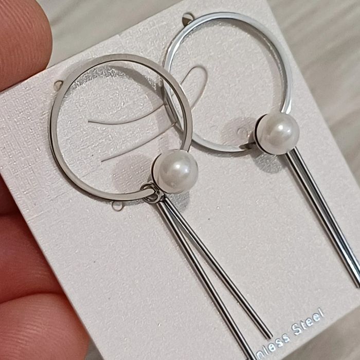 Boucles d'oreilles en acier inoxydable