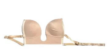 Soutien-gorge sans bretelles push-up – Beige Taille 4 Neuf