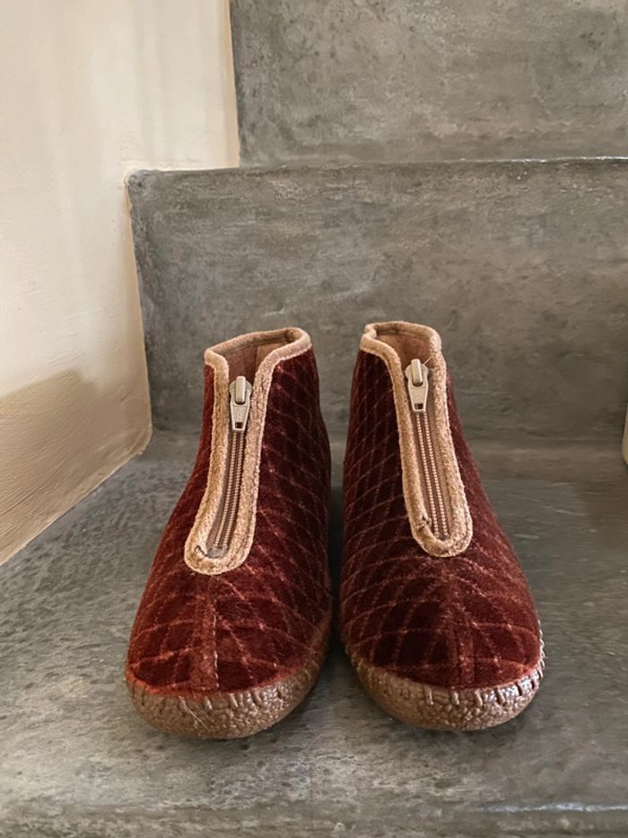 Chaussons montants zippé brun Reno 34 neuf - photo numéro 2