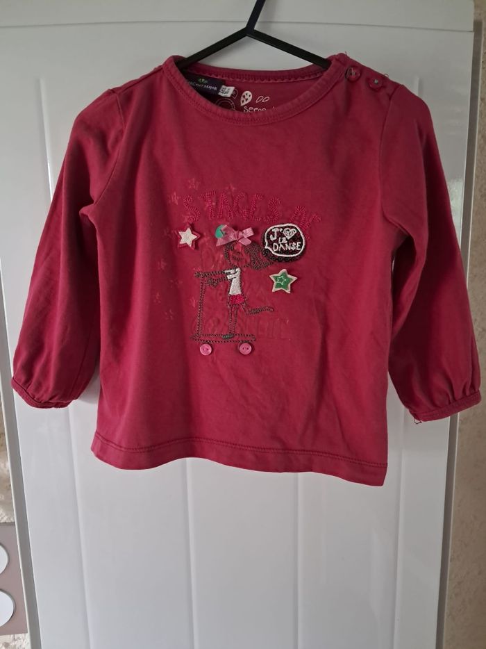 Tee-shirt manches longues 2 ans 86 cm Sergent-major - photo numéro 2