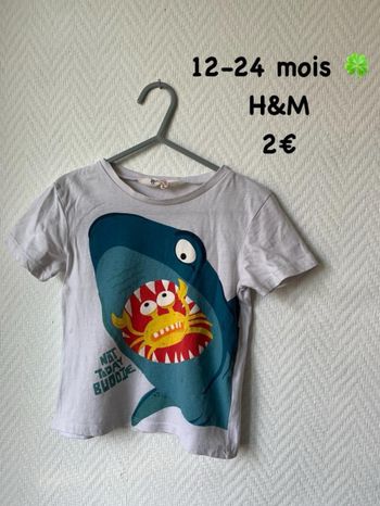 T-shirt 🍀 12-24 mois 🍀 H&M