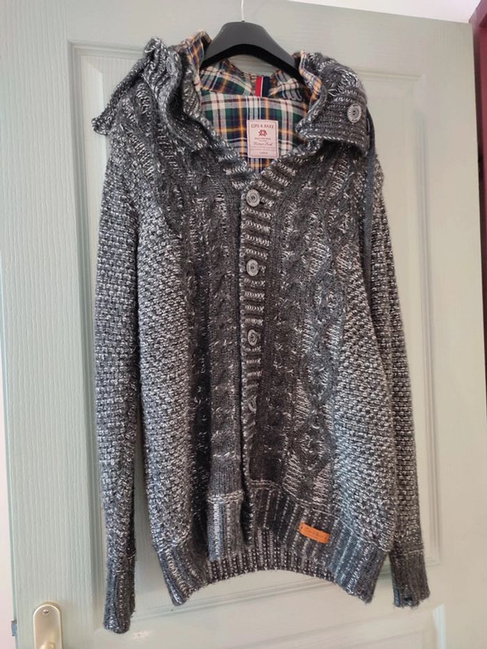 Cardigan gris très chaud Cipo & BAXX